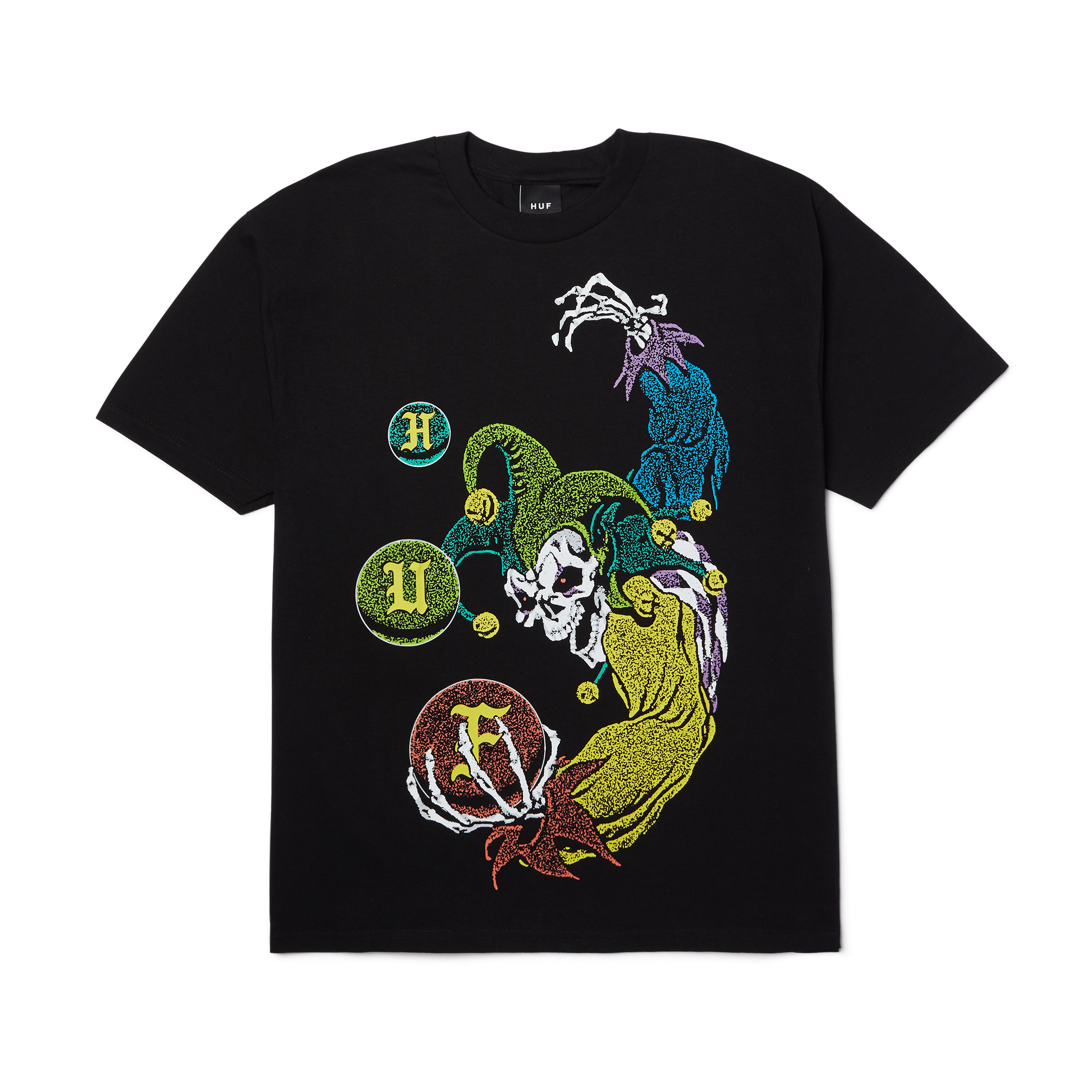 Trick Jester T-Shirt | Black front view