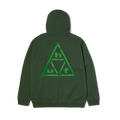 Triple Triangle Pullover Hoodie | Forest Green Green front view
