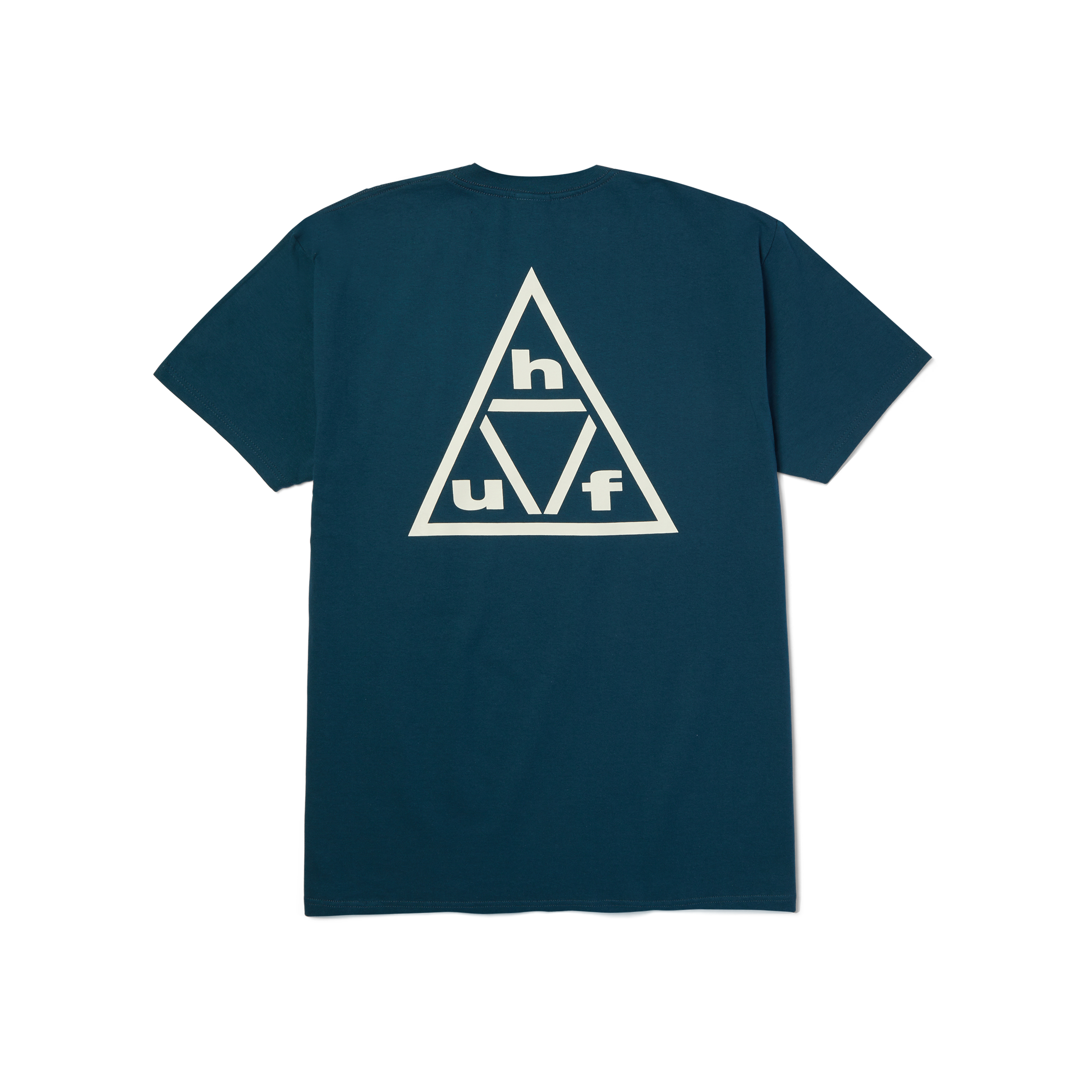 Triple Triangle T-Shirt | Harbor Blue White front view