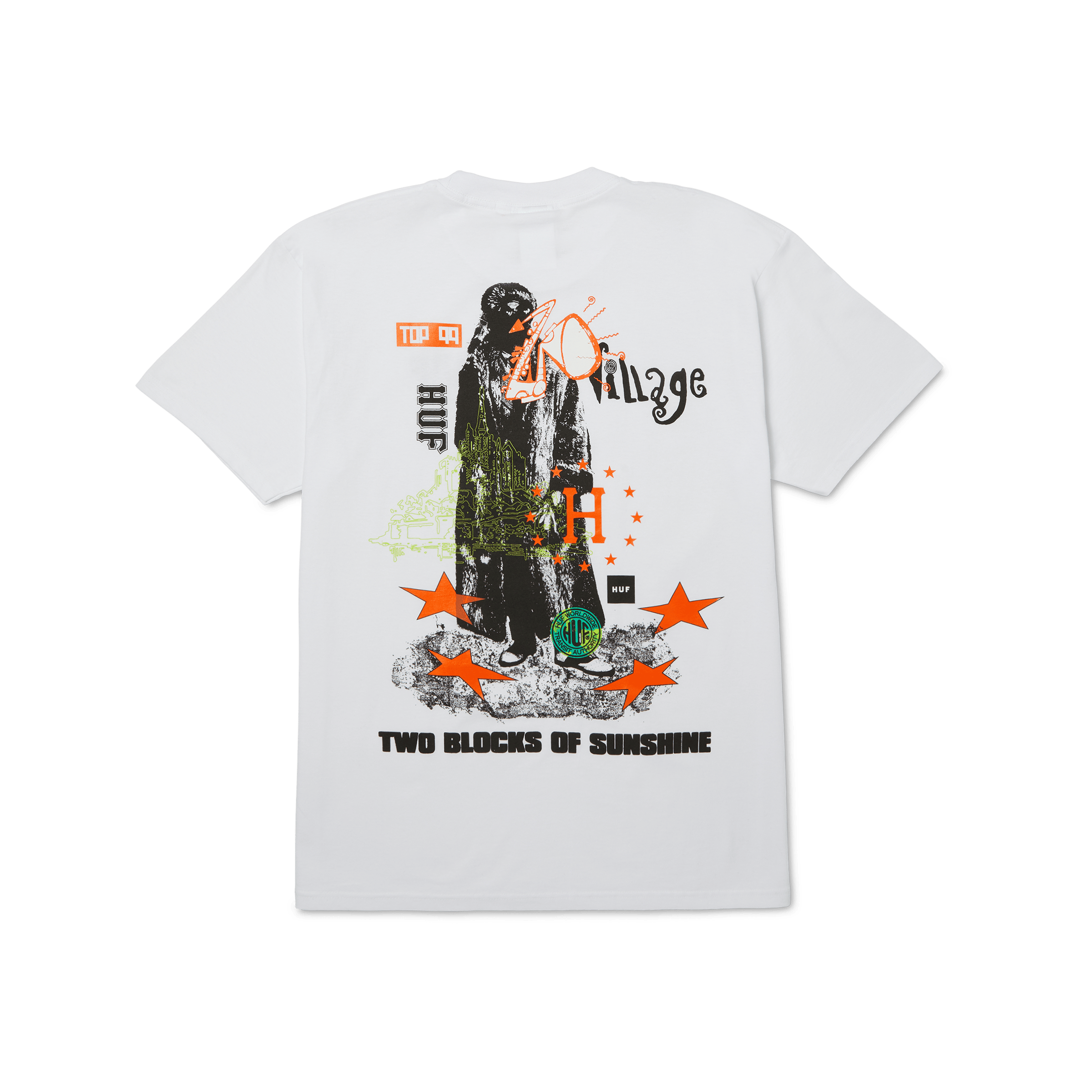 Two Blocks Of Sunshine T-Shirt | White front view