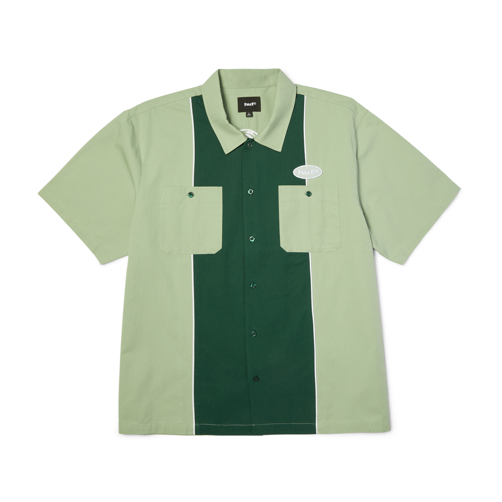 Urethane Work Shirt | Mist Green front view