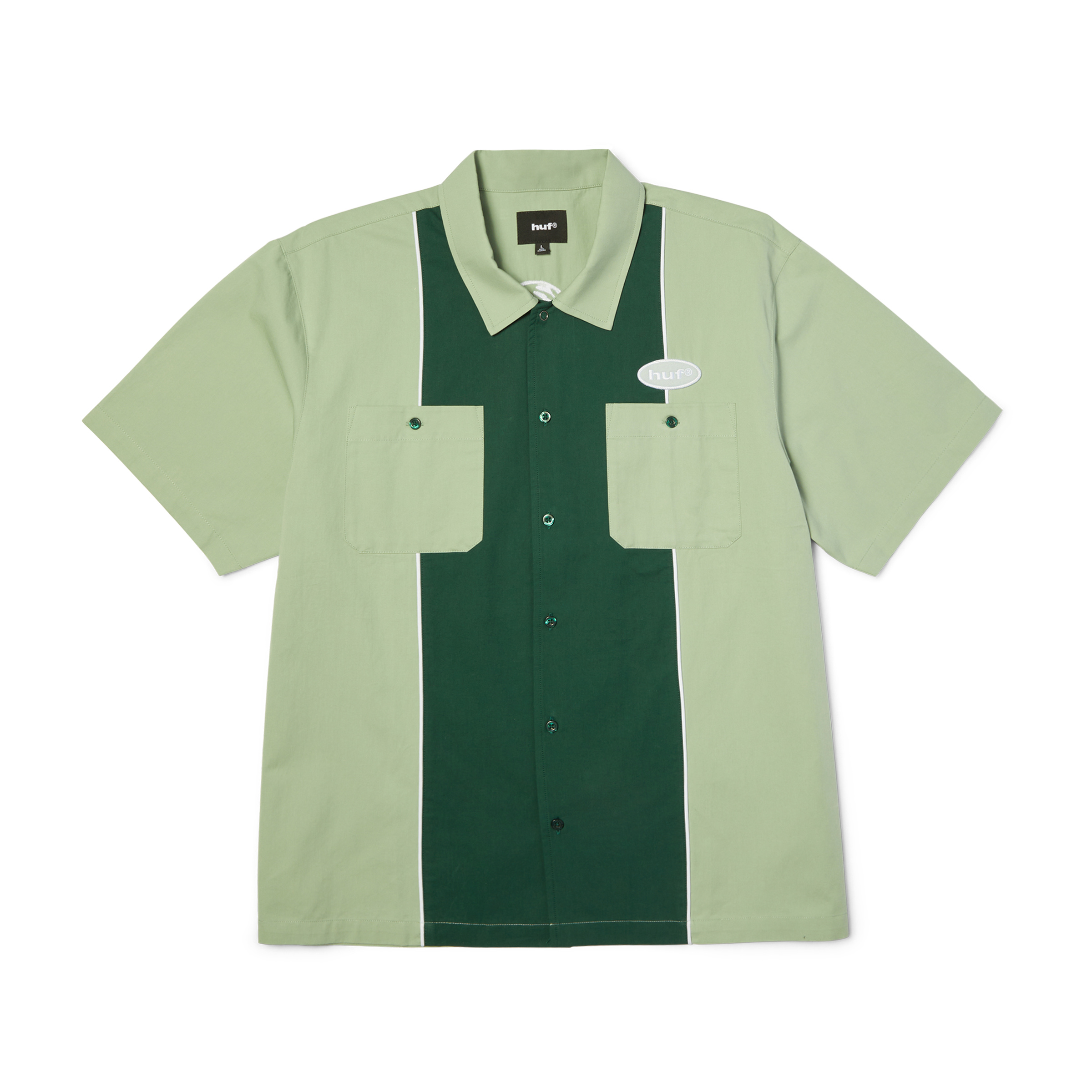 Urethane Work Shirt | Mist Green front view