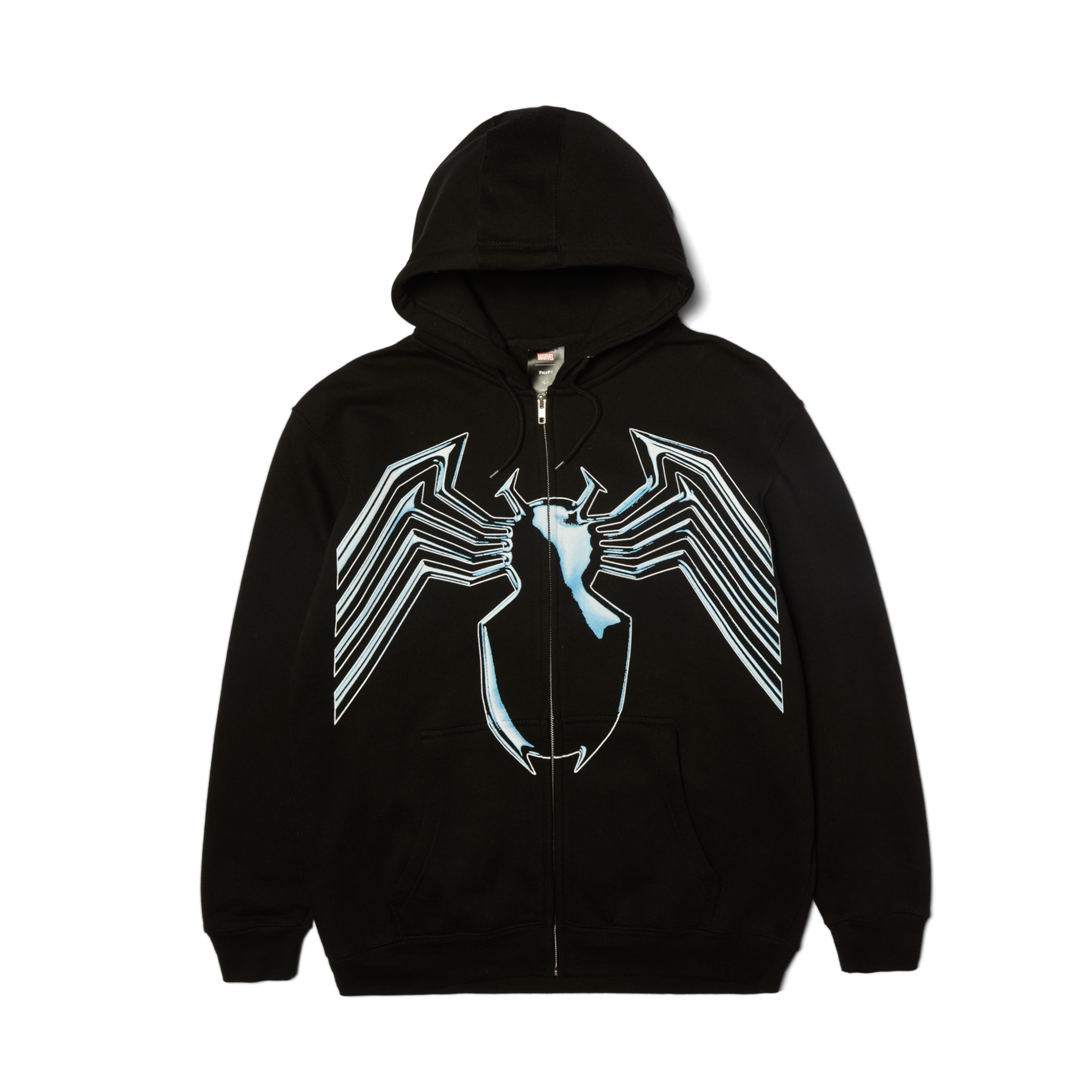 huf x Marvel Venom Full-Zip Hoodie | Black front view
