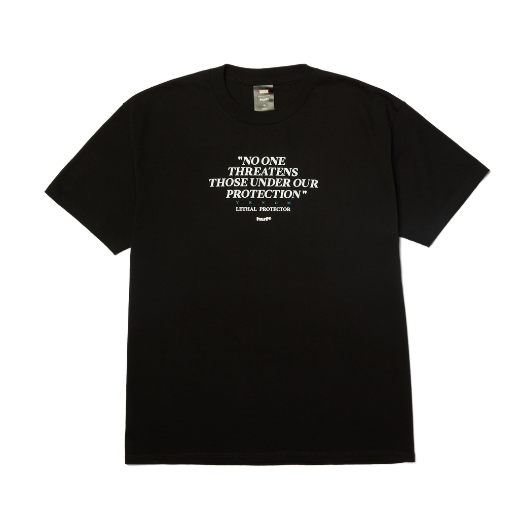 huf x Marvel Venom Protector T-Shirt | Black front view