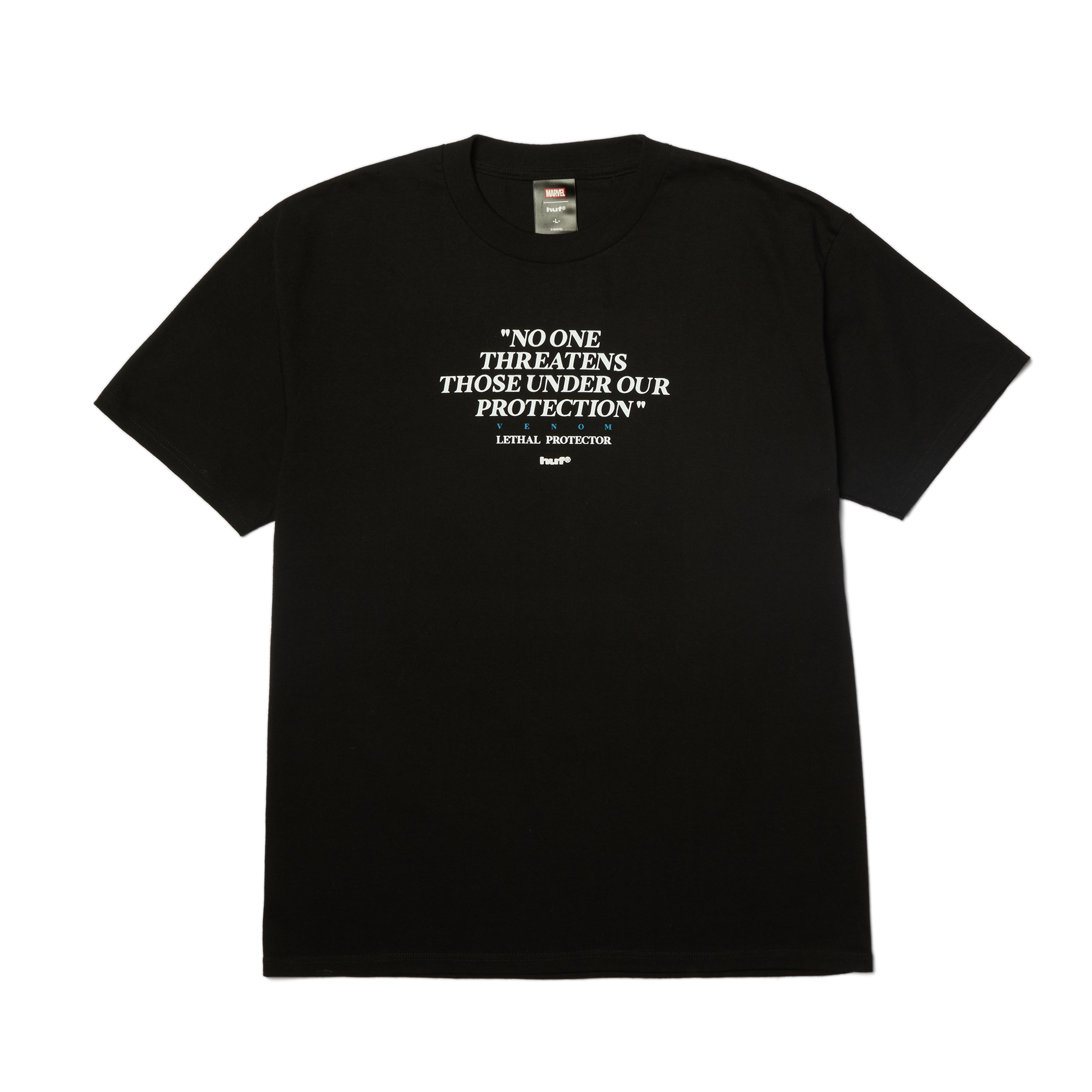 huf x Marvel Venom Protector T-Shirt | Black front view