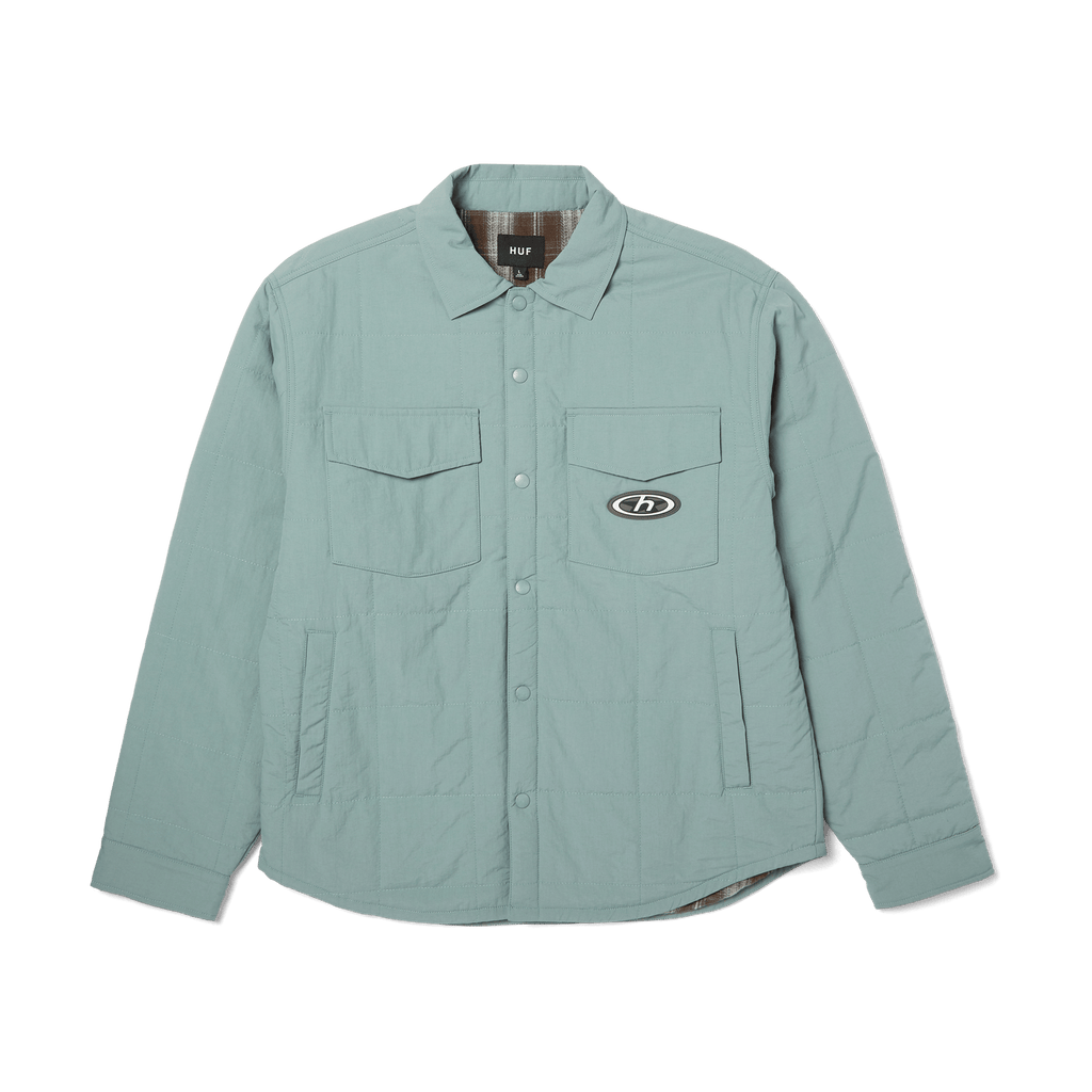 Villard Shacket | Steel Blue front view