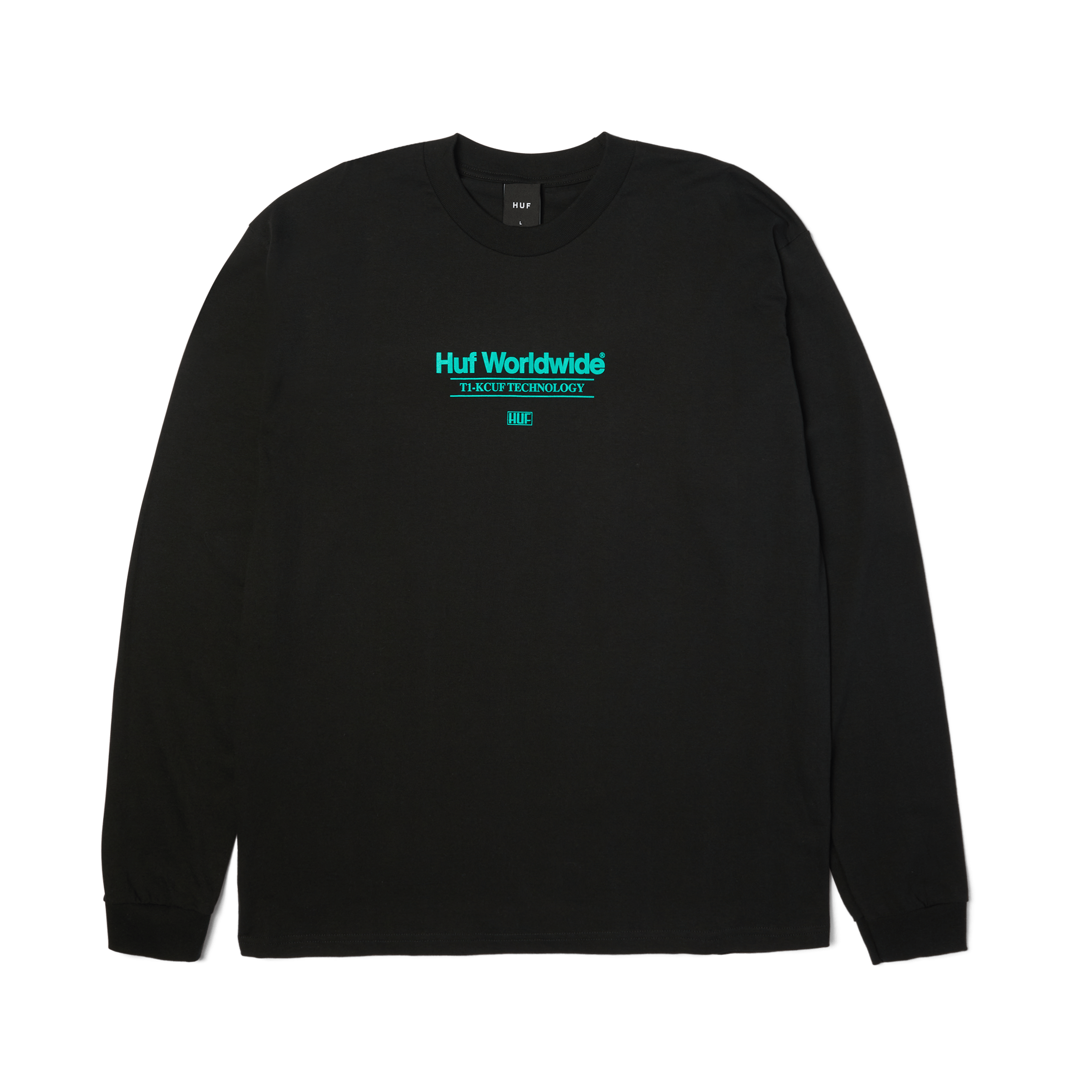 Virtual Fantasy Long Sleeve T-Shirt | Black front view