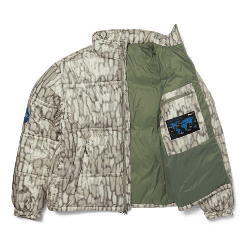 89 Warped Camo Tyvek Puffer | Muted Camo view 2