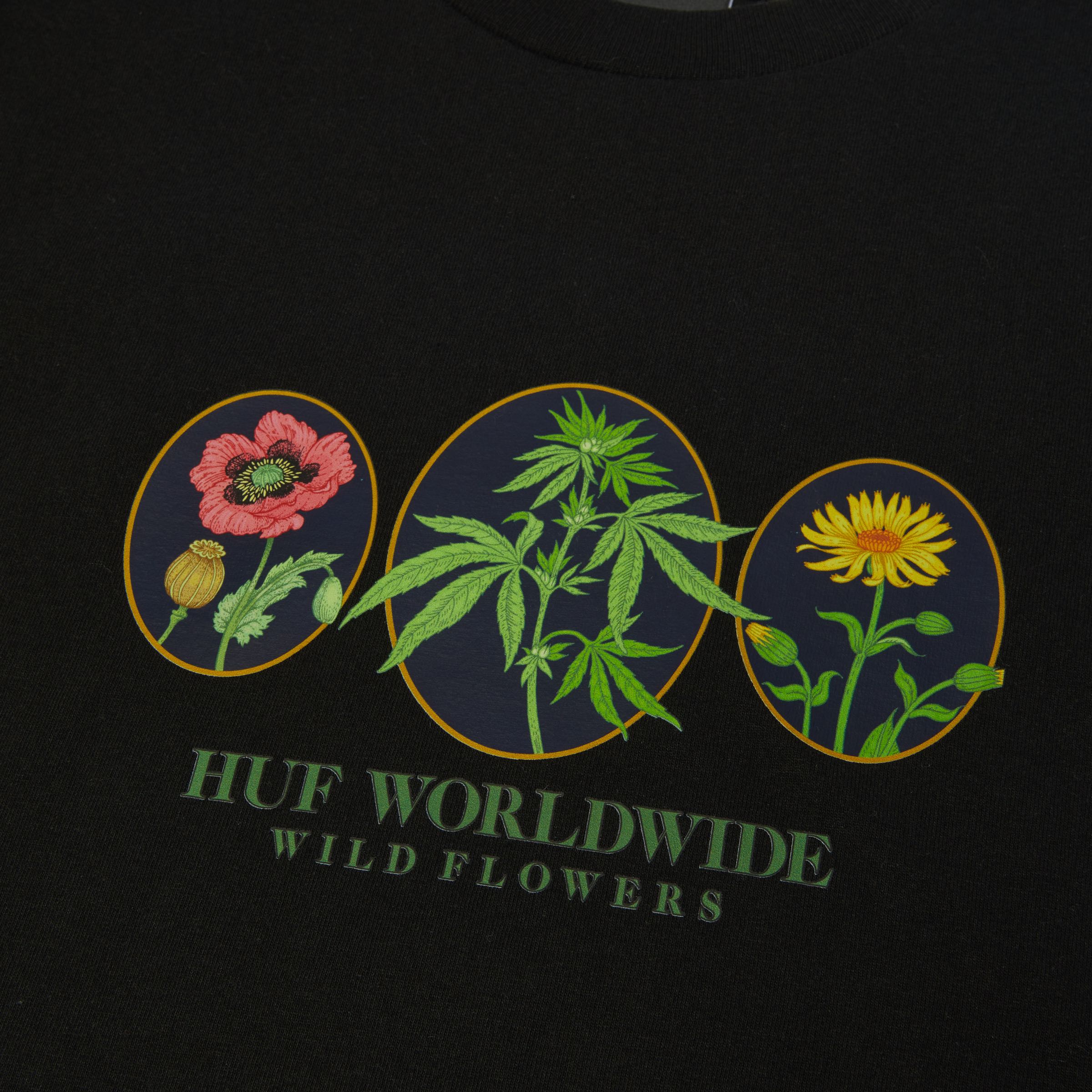 Wild Flowers T-Shirt | Black view 2