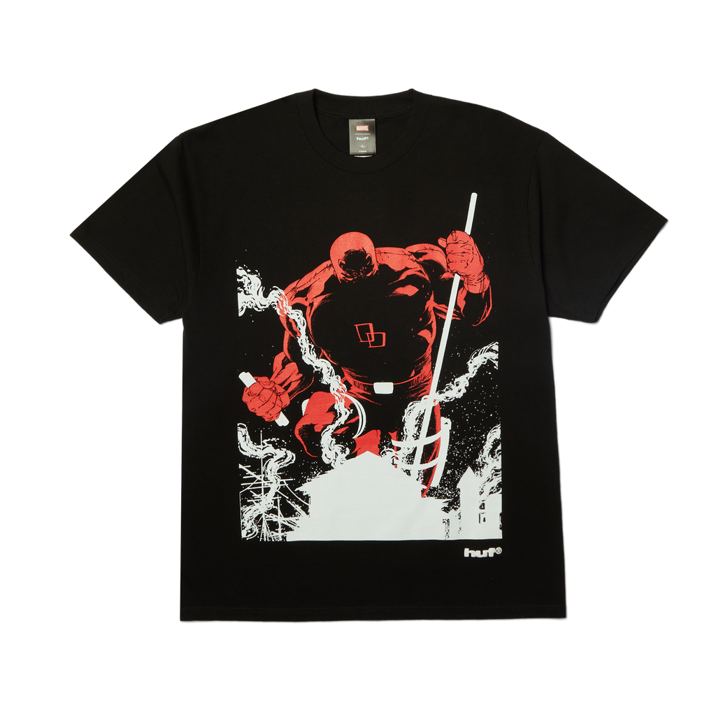 huf x Marvel Without Fear T-Shirt | Black front view