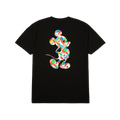 Disney | HUF Mickey World Tour Silhouette T-Shirt | Black front view
