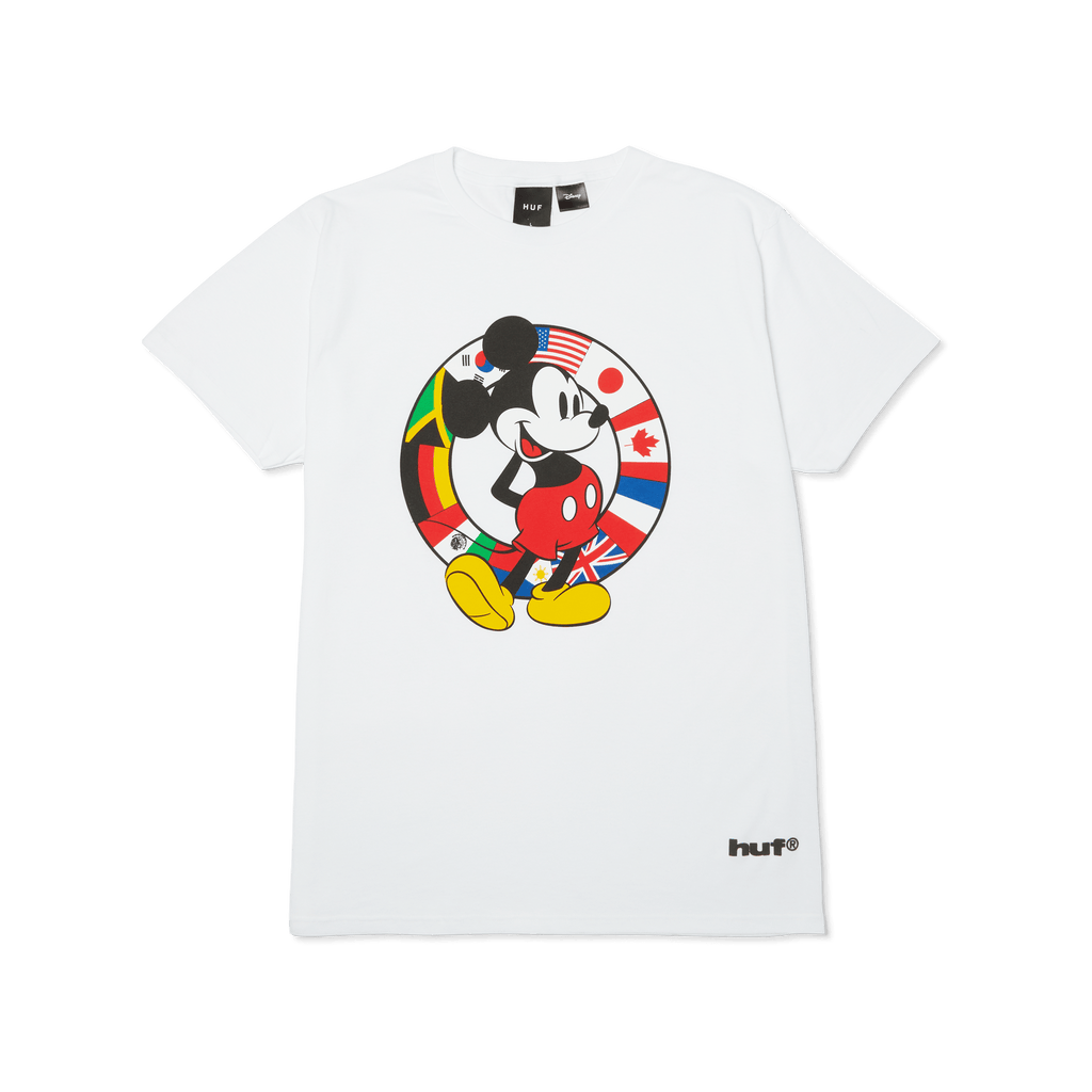 Disney | HUF Worldwide Mickey T-Shirt | White front view