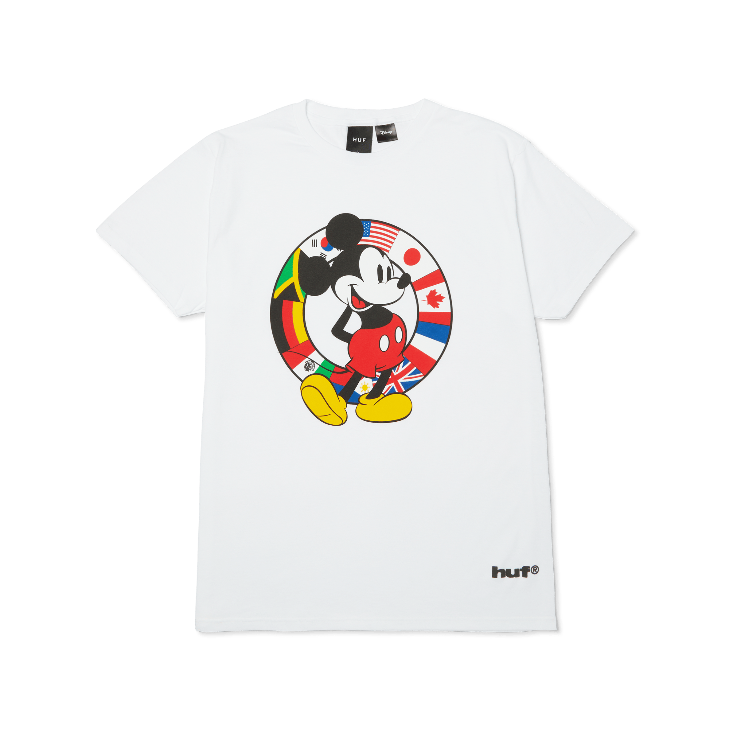 Disney | HUF Worldwide Mickey T-Shirt | White front view