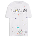 Lanvin x Gallery Dept. Logos Printed T-Shirt With Paint Marks White